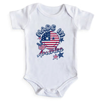 Load image into Gallery viewer, Made in America Baby Onesie
