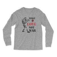 Load image into Gallery viewer, Make Love Long Sleeve Shirt | Athletic heather
