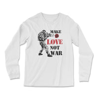 Load image into Gallery viewer, Make Love Long Sleeve Shirt | White
