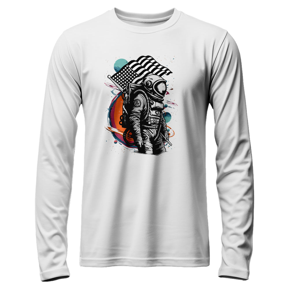 Cosmic Valor Long Sleeve Shirt white color
