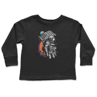Load image into Gallery viewer, cosmic valor toddler tshirt, very cool black
