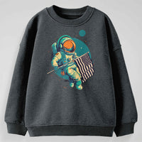 Load image into Gallery viewer, Orbital Patriot Youth Crewneck Sweatshirt | Dark Heather
