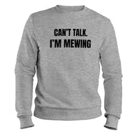 Load image into Gallery viewer, Can&#39;t Talk Crewneck Sweatshirt sport grey color
