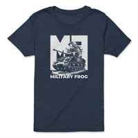 Load image into Gallery viewer, Military Frog Youth T-Shirt | Heather Navy
