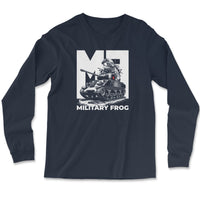 Load image into Gallery viewer, Military Frog Long Sleeve Shirt, fun military shirt great gift | Navy
