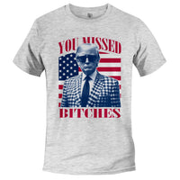 Load image into Gallery viewer, Missed Trump T-shirt Athletic Heather color
