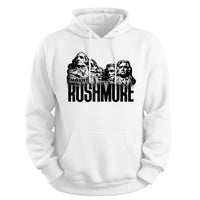 Load image into Gallery viewer, moder rushmore donald trump hooded sweatshirt, mount rushmore white
