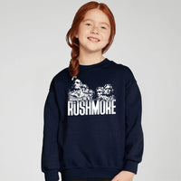 Load image into Gallery viewer, Modern Rushmore Youth Crewneck Sweatshirt | Model
