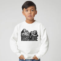Load image into Gallery viewer, Modern Rushmore Youth Crewneck Sweatshirt | Model
