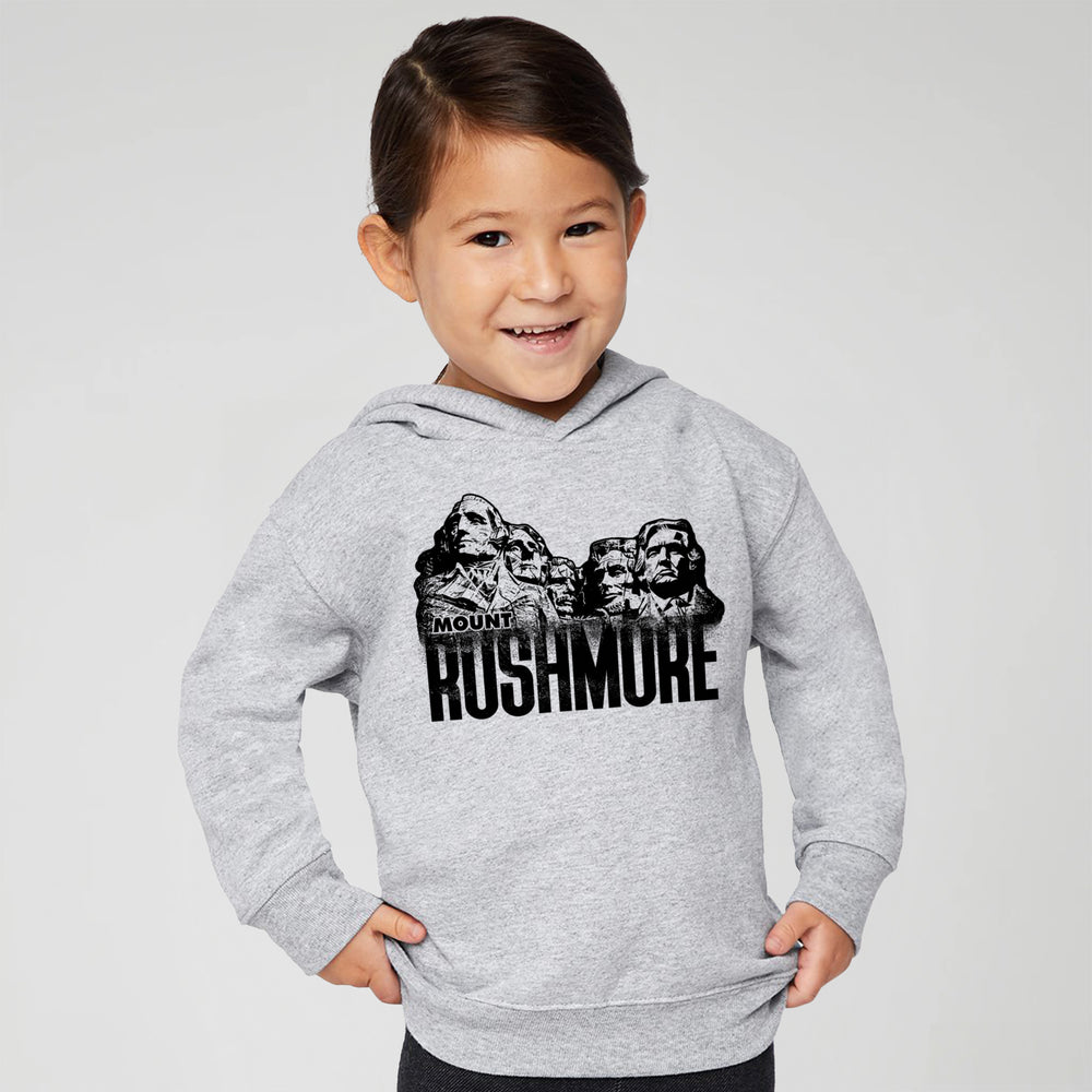 Modern Rushmore Toddler Hoodie | Model