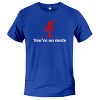 Load image into Gallery viewer, You&#39;re on Mute Tee true royal color
