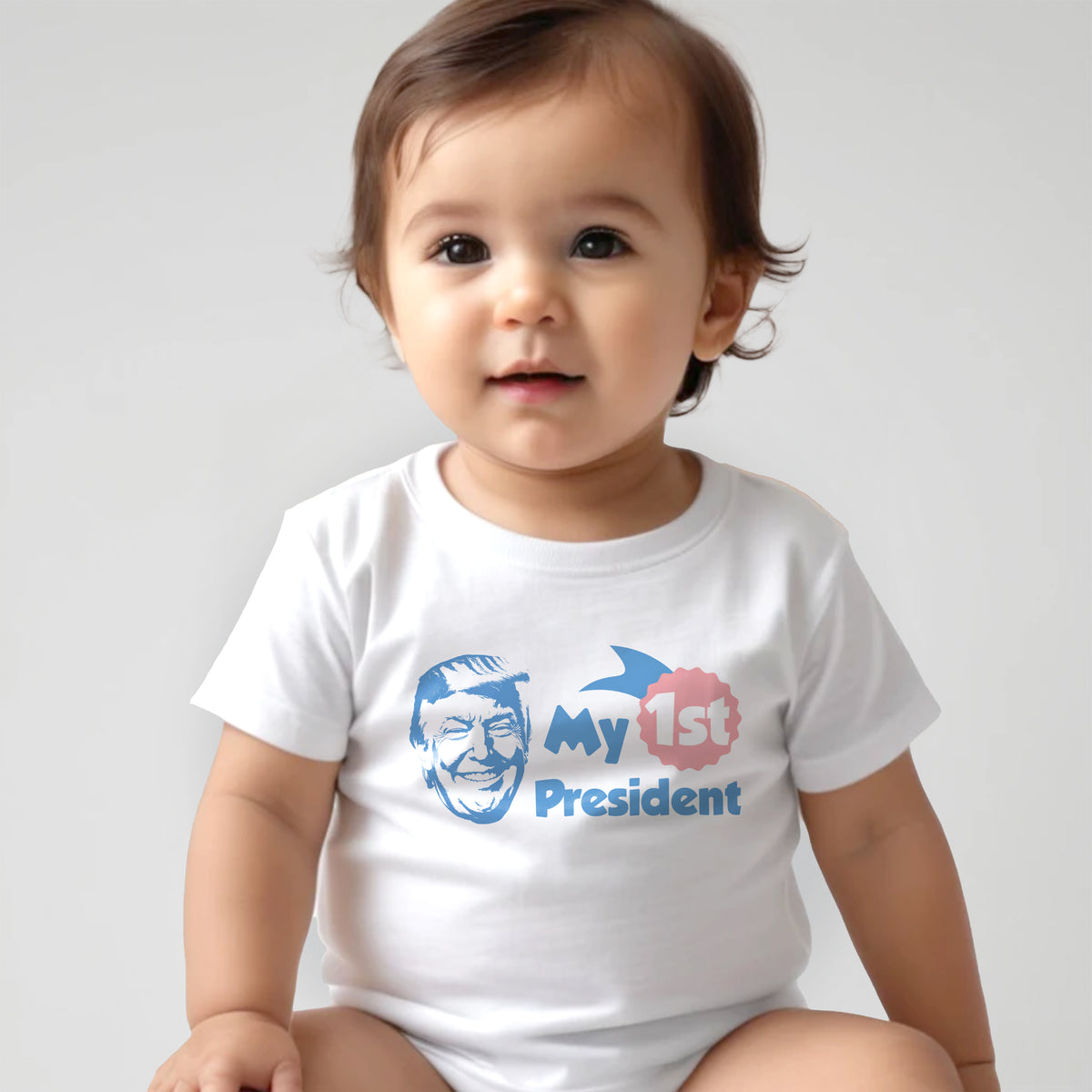 My 1st President: Smile Infant T-Shirt | White