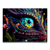 Load image into Gallery viewer, Mystical Creature Abstract Horizontal Canvas Wall Art
