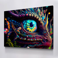 Load image into Gallery viewer, Mystical Creature Abstract Horizontal Canvas Wall Art
