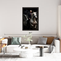 Load image into Gallery viewer, Mythical Rider Vertical Framed Canvas Wall Art

