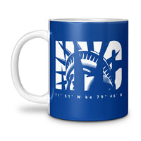 Load image into Gallery viewer, NYC Mug 11oz dark blue color
