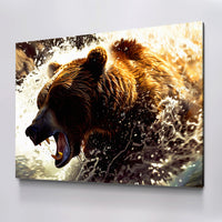 Load image into Gallery viewer, Natural Environment Bear Horizontal Canvas Wall Art
