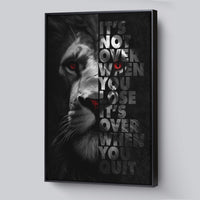 Load image into Gallery viewer, Never Quit Motivational Vertical Framed Canvas Wall Art
