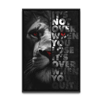 Load image into Gallery viewer, Never Quit Motivational Vertical Framed Canvas Wall Art

