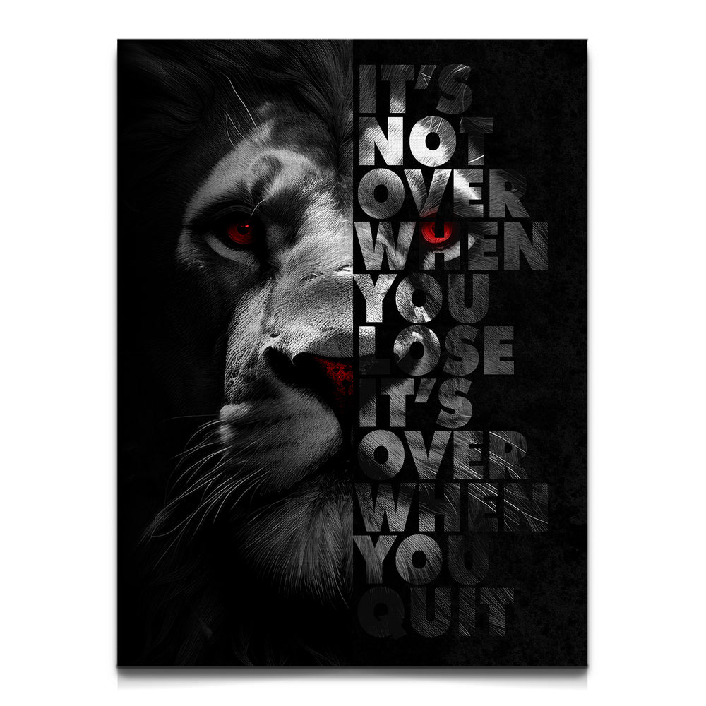 Never Quit Vertical Canvas Wall Art