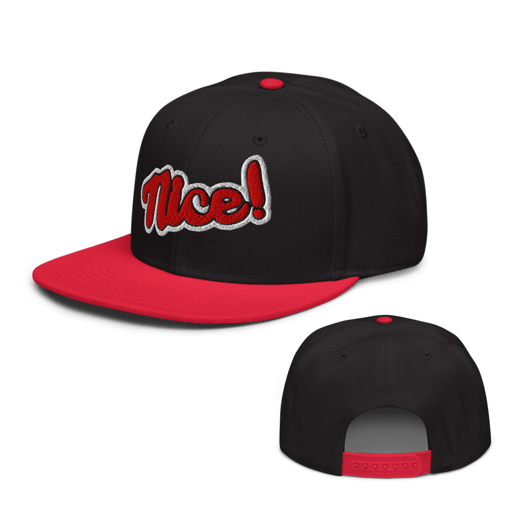 Nice Snapback Hat red black color