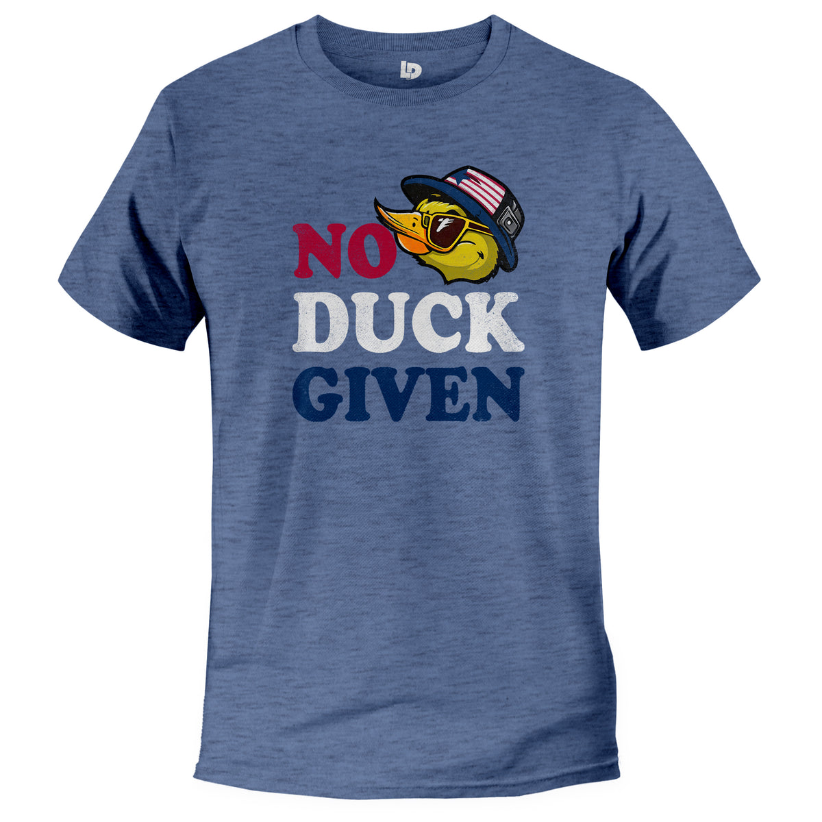 NO DUCK GIVEN FUN DUCK WITH AMERICAN FLAG CAP, FUNNY PATRIOTIC