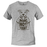 Load image into Gallery viewer, Dog not today T shirt Athletic Heather color
