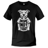 Load image into Gallery viewer, Dog not today T shirt black color
