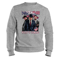 Load image into Gallery viewer, Nothing Can Stop Us Donald trump Sweatshirt sport grey color 
