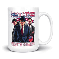 Load image into Gallery viewer, Nothing Can Stop Us Donald Trump 15oz Mug white color

