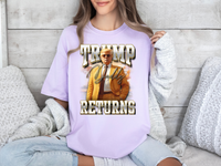 Load image into Gallery viewer, Daddy Trump Returns Bootleg T-Shirt orchid color
