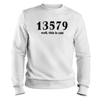 Load image into Gallery viewer, This Is Odd Crewneck Sweatshirt white color

