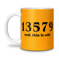 Load image into Gallery viewer, This Is Odd Mug 11oz gold color
