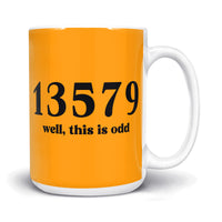 Load image into Gallery viewer, This Is Odd Mug 15oz gold color
