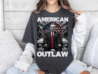 Load image into Gallery viewer, American Outlaw Bootleg T-shirt pepper color
