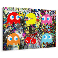 Load image into Gallery viewer, Pacman Horizontal Canvas Wall Art

