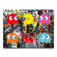 Load image into Gallery viewer, Pacman Horizontal Canvas Wall Art
