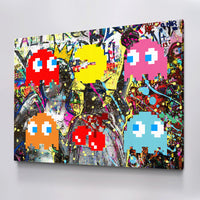 Load image into Gallery viewer, Pacman Horizontal Canvas Wall Art
