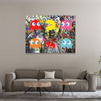 Load image into Gallery viewer, Pacman Horizontal Canvas Wall Art
