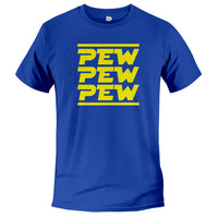 Load image into Gallery viewer, Pew Pew Pew Tee true royal color

