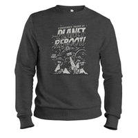 Load image into Gallery viewer, Planet Reboot Crewneck Sweatshirt dark heather color
