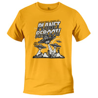 Load image into Gallery viewer, Planet Reboot Tee gold color
