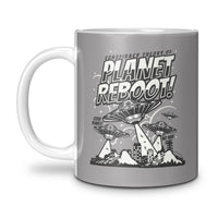 Load image into Gallery viewer, Planet Reboot Mug 11oz Light grey color

