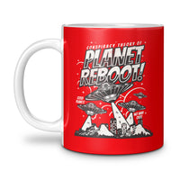 Load image into Gallery viewer, Planet Reboot Mug 11oz red color
