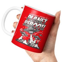 Load image into Gallery viewer, Planet Reboot Mug 11oz red color
