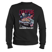 Load image into Gallery viewer, Trump Presidential Champion Sweatshirt Crewnecks black color
