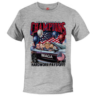 Load image into Gallery viewer, Trump Presidential Champions T shirt Athletic Heather color
