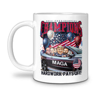 Load image into Gallery viewer, Trump Presidential Champs Mug 11oz white color
