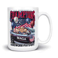 Load image into Gallery viewer, Trump Presidential Champs Mug 15oz white color
