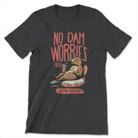 Load image into Gallery viewer, No Dam Worries Tee | Dark Grey heather

